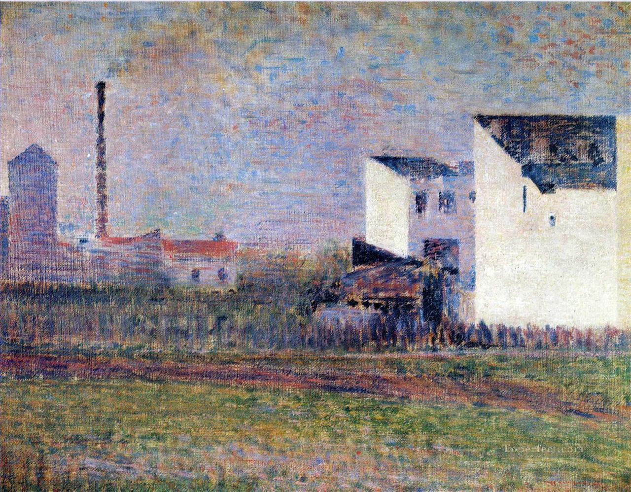 suburbio 1882 Pintura al óleo